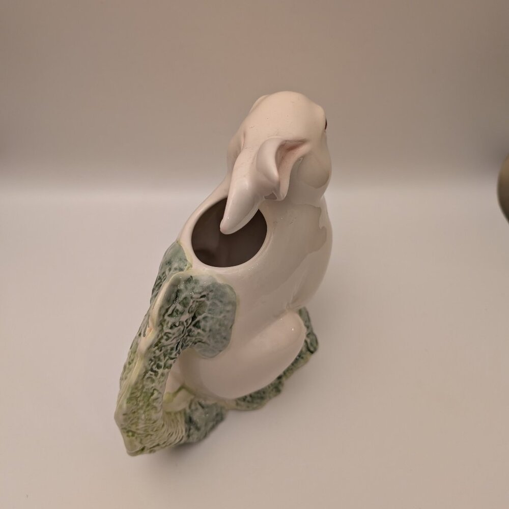 Vintage Pizzato Italy Bunny Pitcher – Handcrafted Ceramic Easter Rabbit 10.5" - Picture 4 of 7